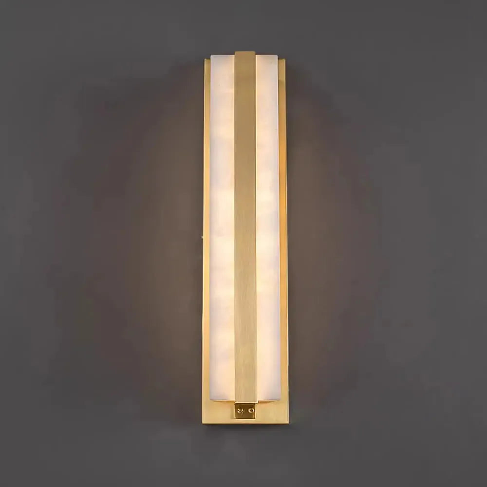 Silex Alabaster Wall Lamp | Rectangular Minimalist Accent Light