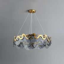artistic smoky glass ceiling light