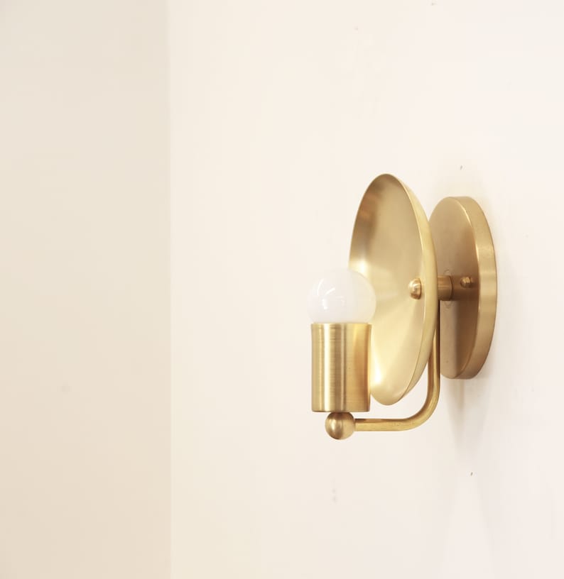 solid brass sconce