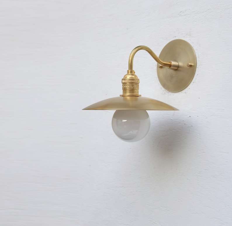 solid brass wall sconce