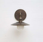 brass shade wall sconce