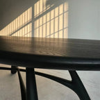 black round side table
