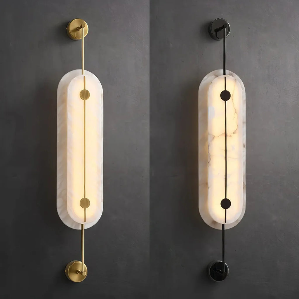 Solvane Alabaster Wall Sconce | Elegant Wall Fixture for Luxury Interiors
