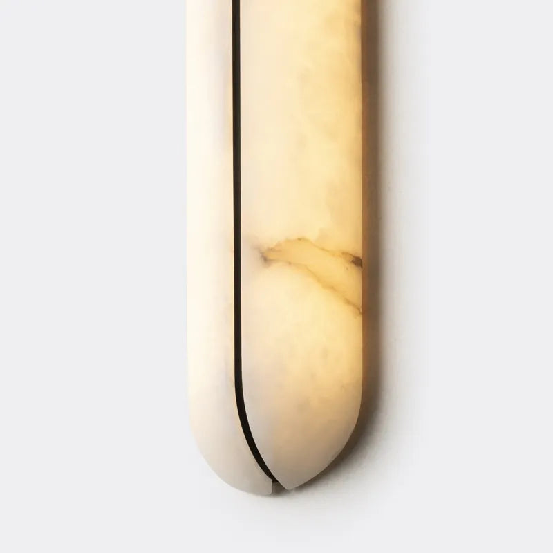 Spain Alabaster Wall Lamp – Sleek Modern Line with Ambient Decorative Sconce - View 4