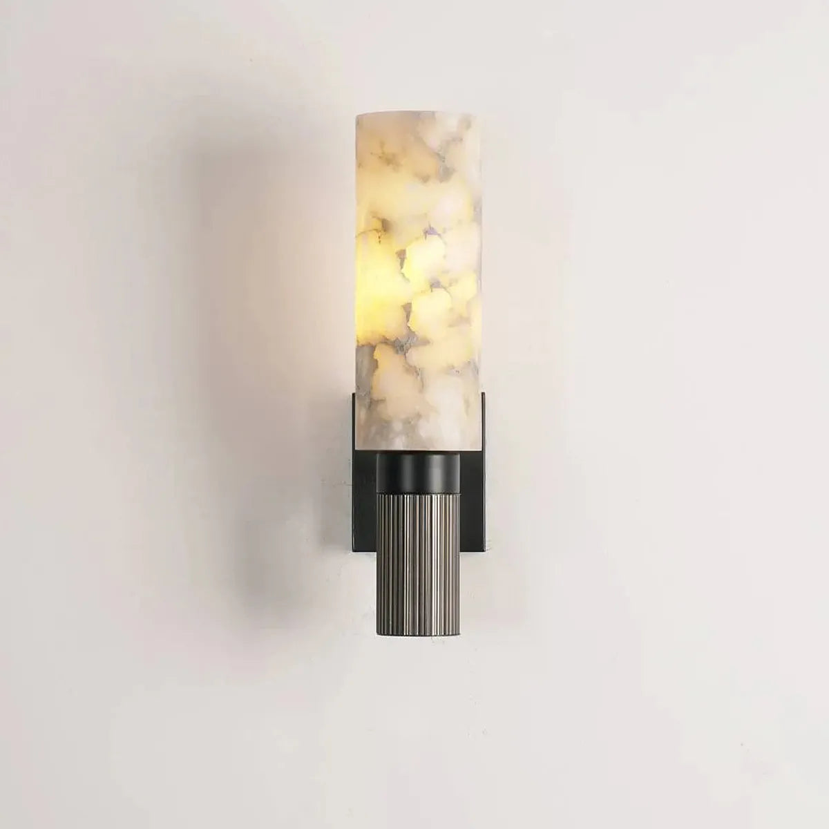 Spanish Alabaster Column Wall Light | Luxurious Decorative Accent for Homes - View 2