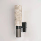 Spanish Alabaster Column Wall Light | Luxurious Decorative Accent for Homes