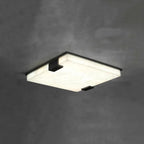 Square Alabaster Ceiling Lamp – Modern Decorative Lighting for Bedroom - View 2