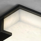 Square Alabaster Ceiling Lamp – Modern Decorative Lighting for Bedroom - View 6