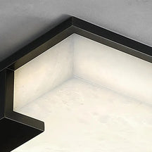 Square Alabaster Ceiling Lamp – Modern Decorative Lighting for Bedroom - View 6