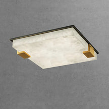 Square Alabaster Ceiling Lamp – Modern Decorative Lighting for Bedroom - View 8