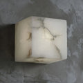Square Alabaster Wall Sconce | Geometric Accent Lighting