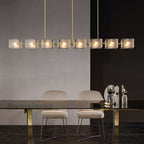 linear dining room chandelier