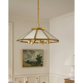 Knightley Ceiling Chandelier Regency English multi-arm ceiling light with warm chivalric glow in classic dining room interior