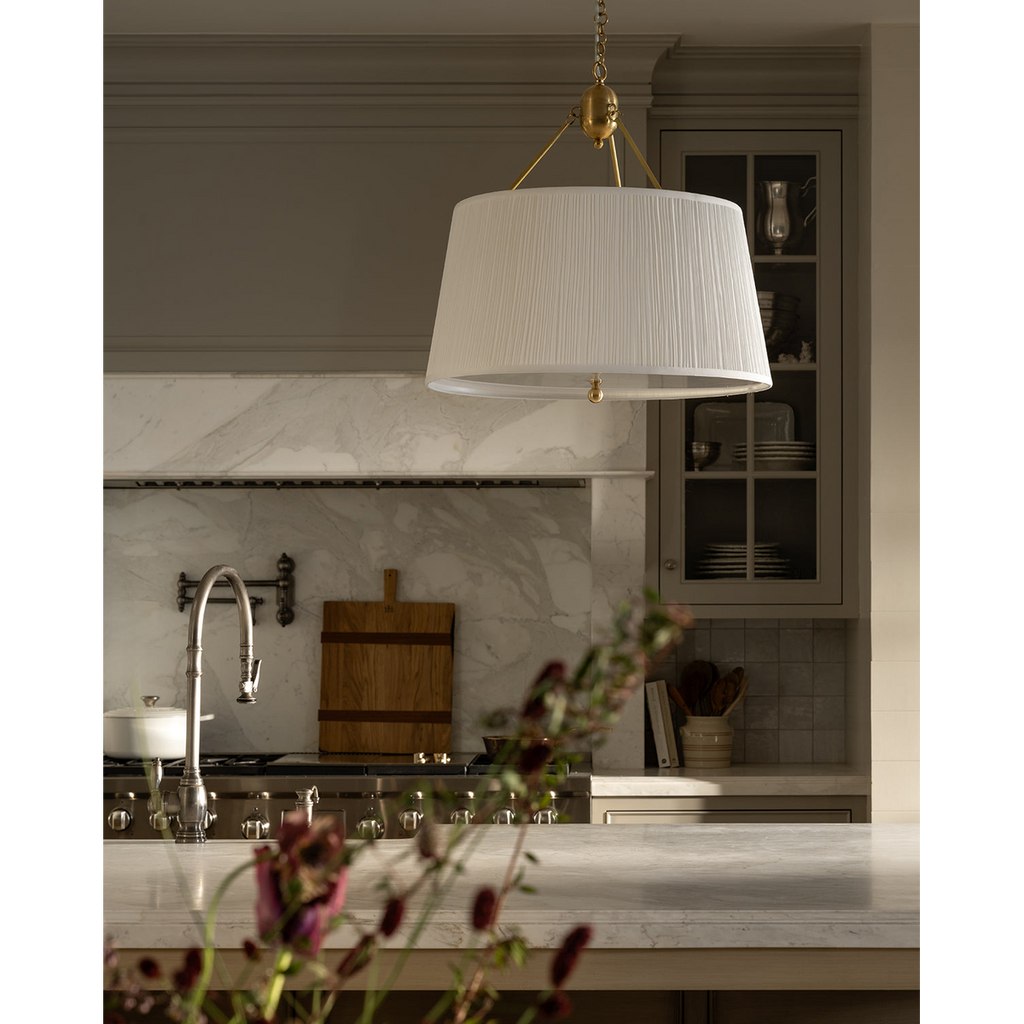 Georgiana Pendant — Grand Brass Hanging Light