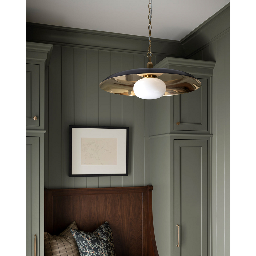 Letterly Pendant — Fluted Glass Hanging Light with Soft Warm Ambient Glow