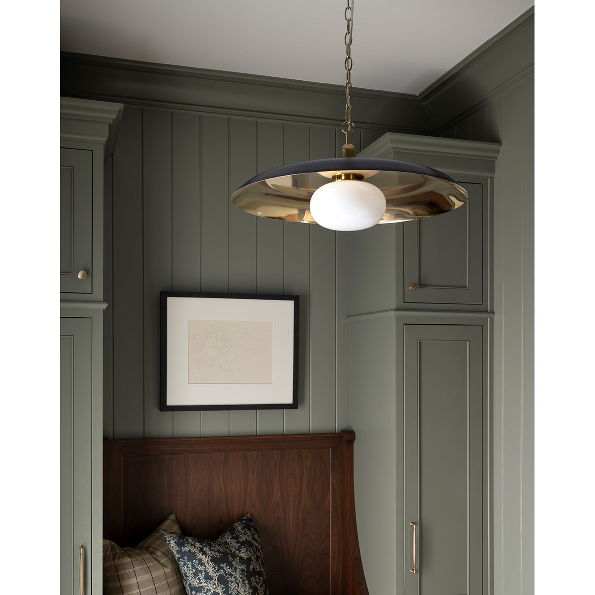 Letterly Pendant — Fluted Glass Hanging Light with Soft Warm Ambient Glow