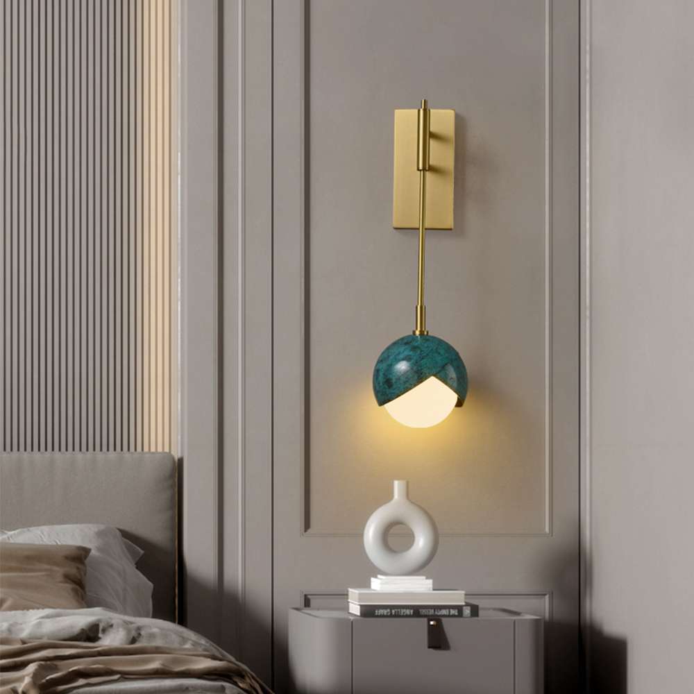modern navy sconce lighting