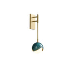 navy metal wall light