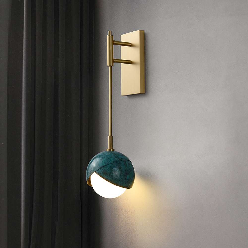 benedict navy wall sconce