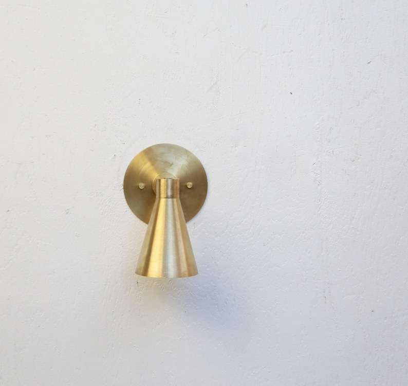 brass wall sconce