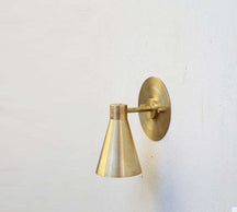 modern brass sconce