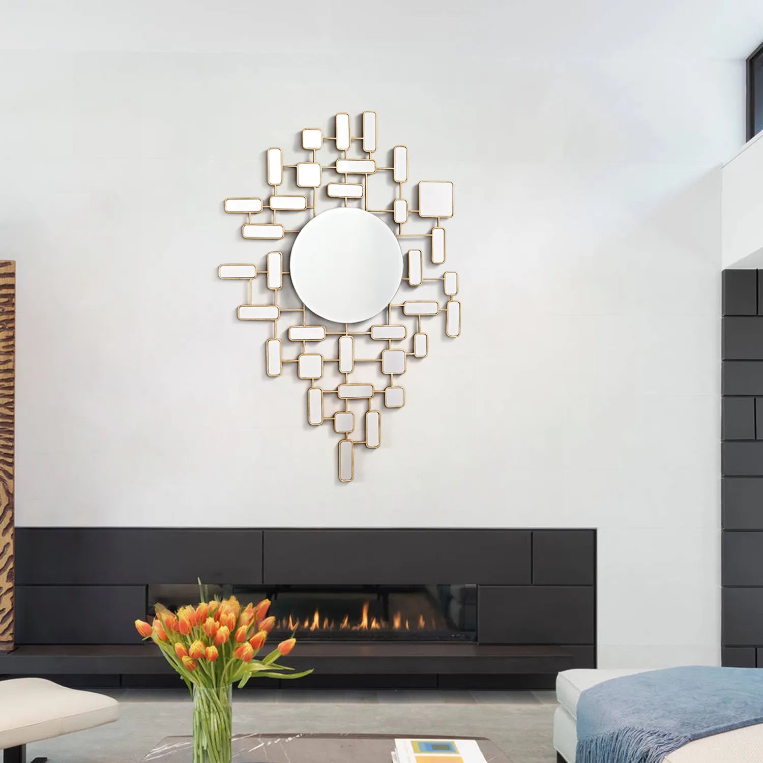 cubic minimalist mirror
