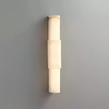 Tiered Alabaster Wall Lamp – Modern Glow Fixture with Refined Vertical Light - View 2