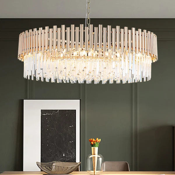 modern gold chandelier