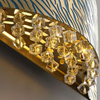 etched design wall sconce