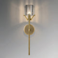 crystal shade wall light
