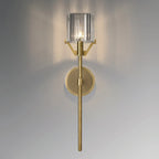 crystal shade wall light