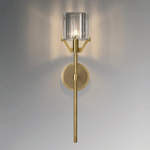 crystal shade wall light