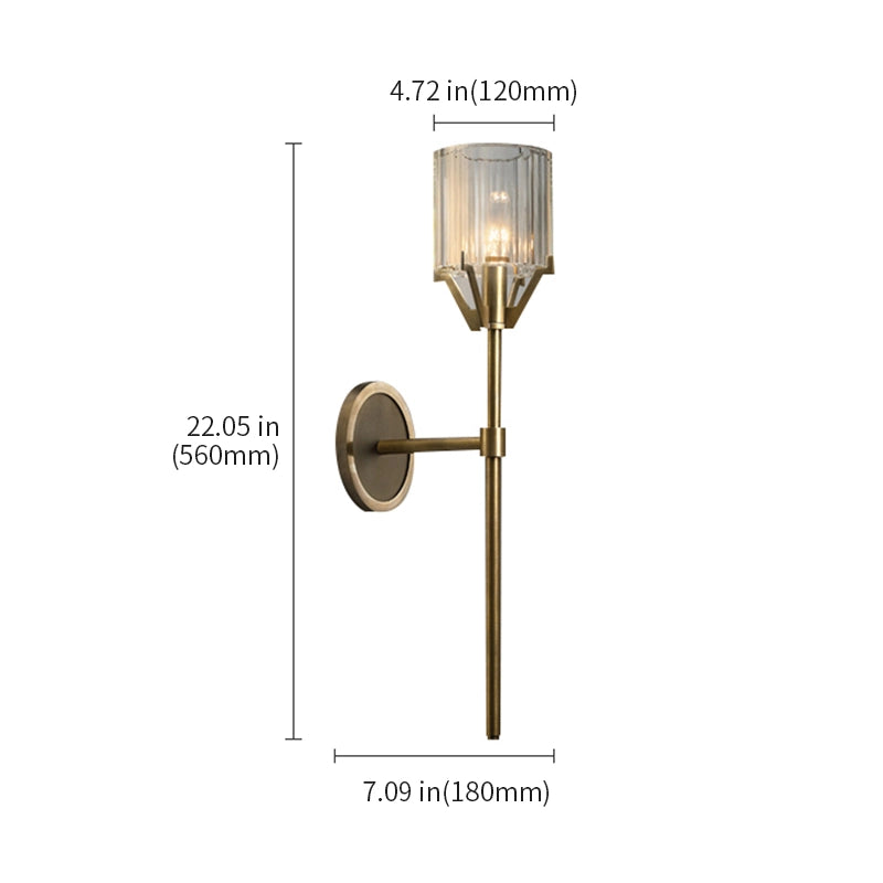 traditional cylinder sconce