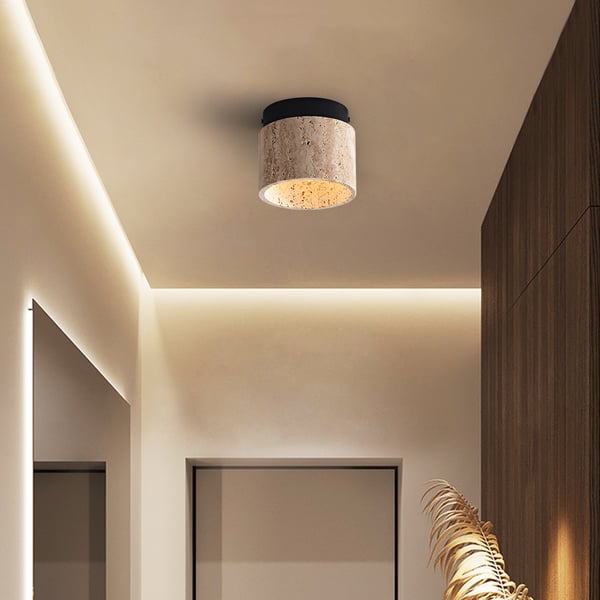 travertine modern led ceiling lamp