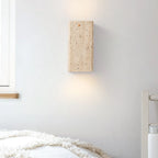 travertine modern flush sconce