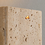 travertine flush mount sconce