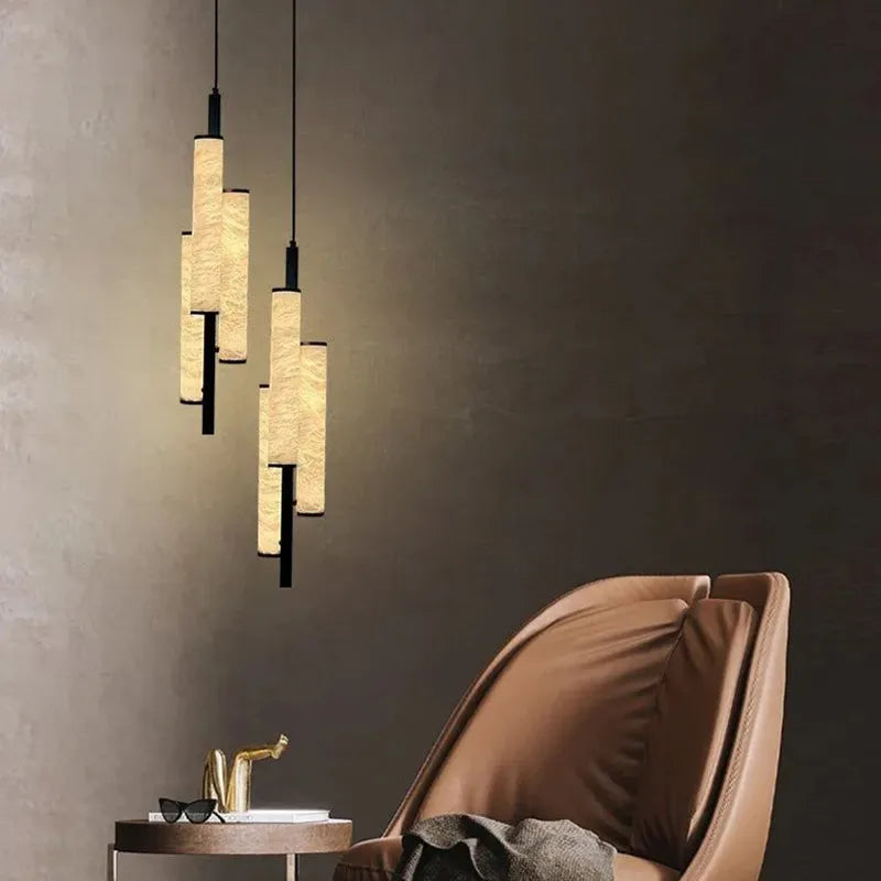 Triplet Pendant Light – Black Modern Ceiling Lamp for Living Room Decor - View 5