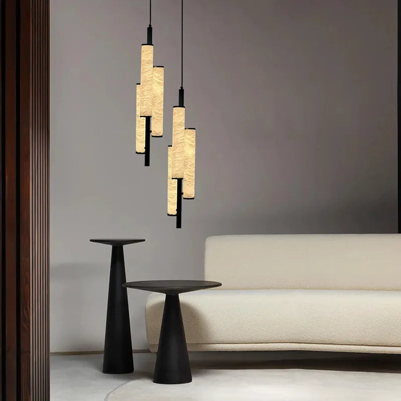 Triplet Pendant Light – Black Modern Ceiling Lamp for Living Room Decor - View 8