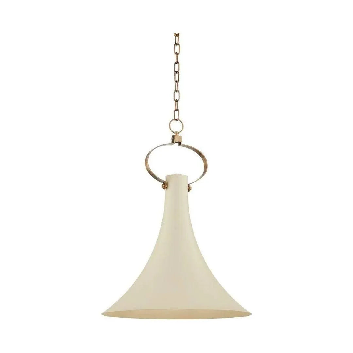 Radcliff Pendant - Flared Metal Shade Hanging Light | JosenArt