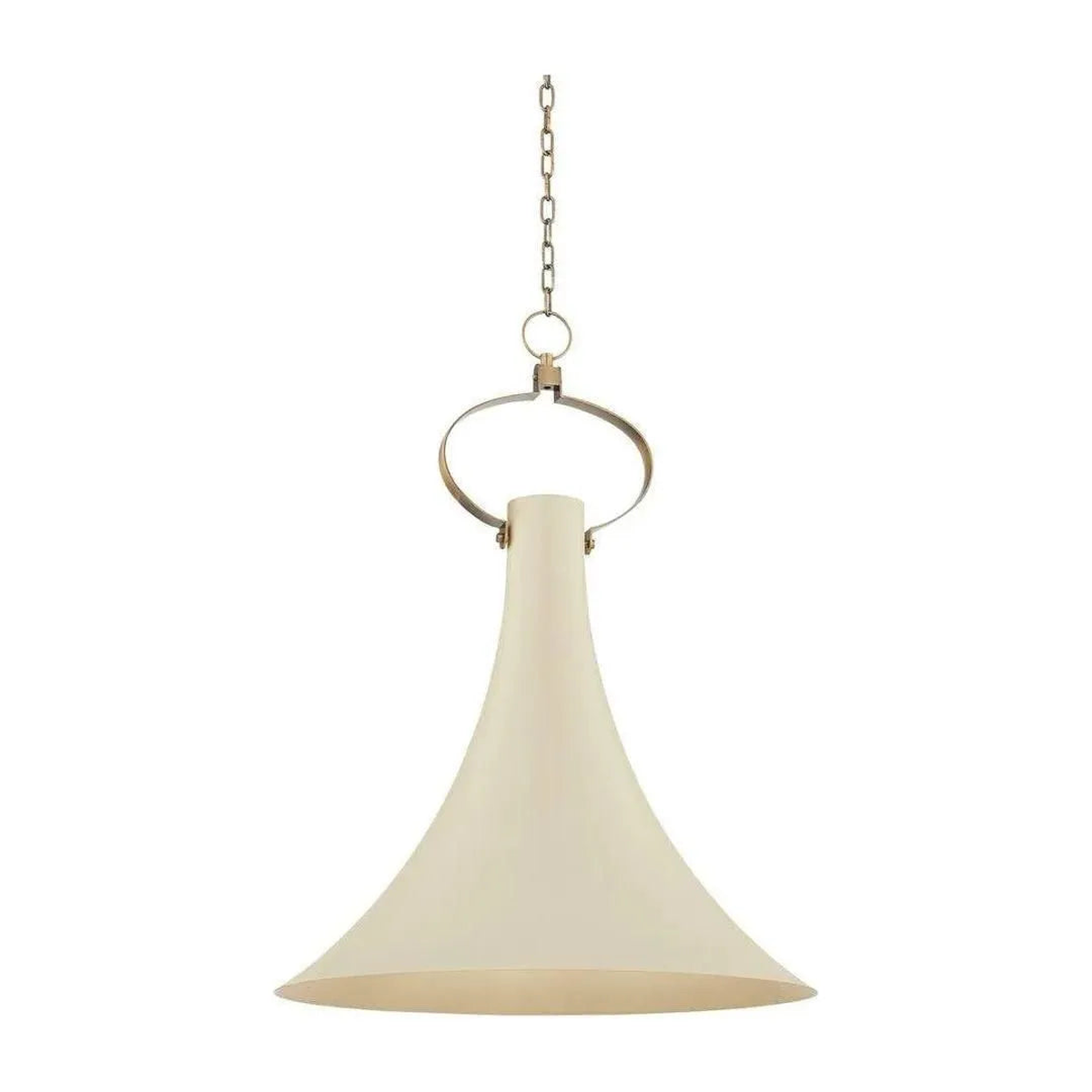 Radcliff Pendant - Flared Metal Shade Hanging Light | JosenArt