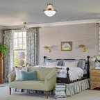 Maxton Flush Mount by Troy Lighting | Patina Brass & Opal Glass