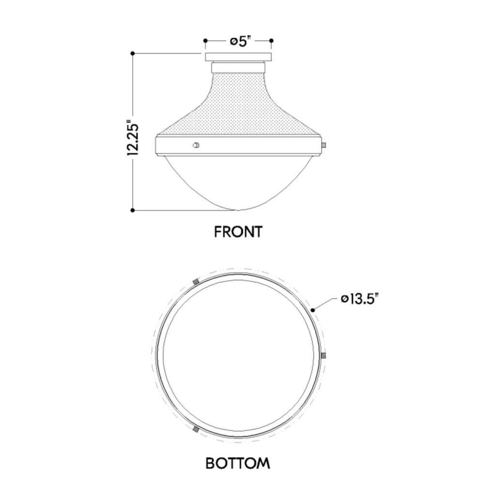 Maxton Flush Mount by Troy Lighting | Patina Brass & Opal Glass