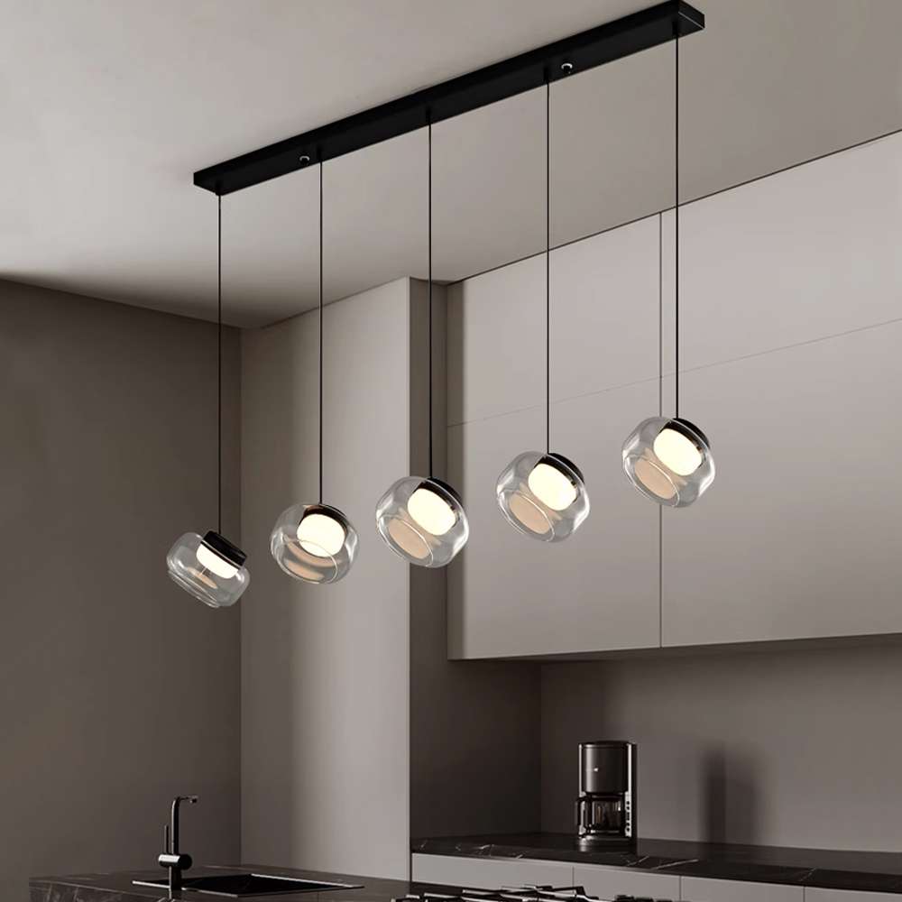 Light for Dining Room – Trufa Long Plate 5 Heads Pendant Light - View 3