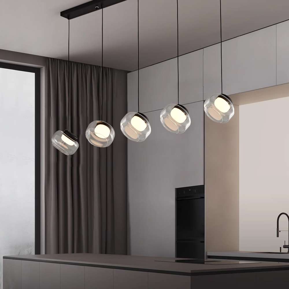 Light for Dining Room – Trufa Long Plate 5 Heads Pendant Light - View 2