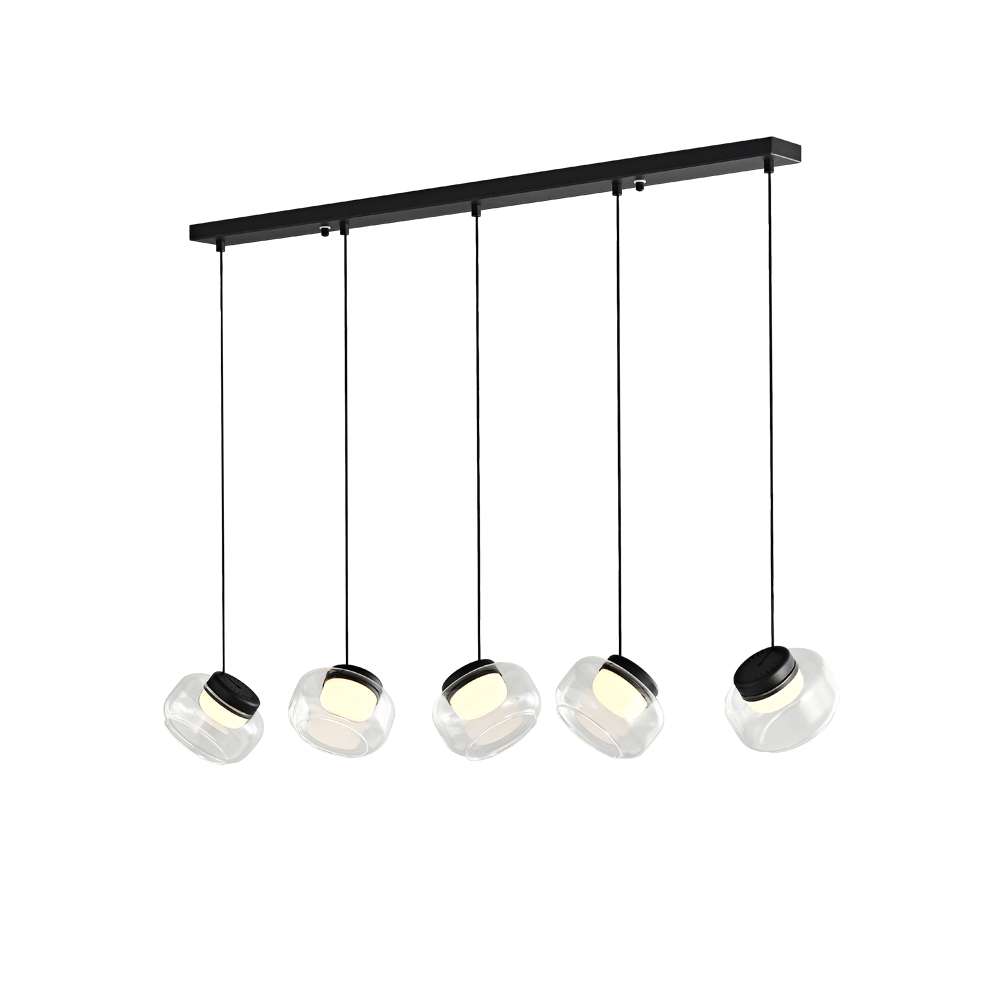Light for Dining Room – Trufa Long Plate 5 Heads Pendant Light - View 7