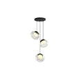 Trufa Suspension Lamp – Transparent Handmade Glass Pendant with Alabaster - View 7