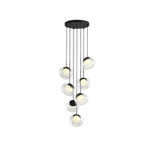 Trufa Suspension Lamp – Transparent Handmade Glass Pendant with Alabaster - View 8