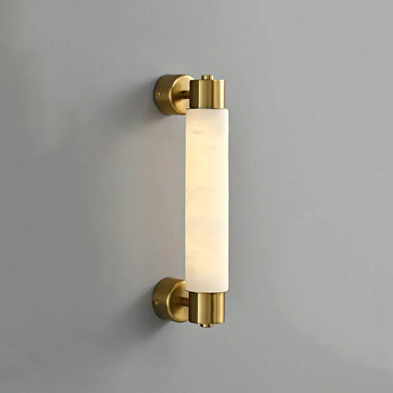 Tube Alabaster Wall Lamp | Modern Minimalist Cylinder Wall Sconce