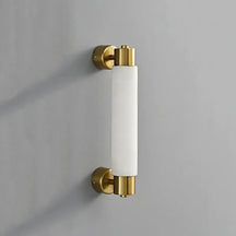 Tube Alabaster Wall Lamp | Modern Minimalist Cylinder Wall Sconce - View 2