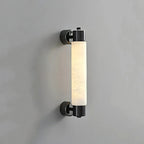 Tube Alabaster Wall Lamp | Modern Minimalist Cylinder Wall Sconce - View 8